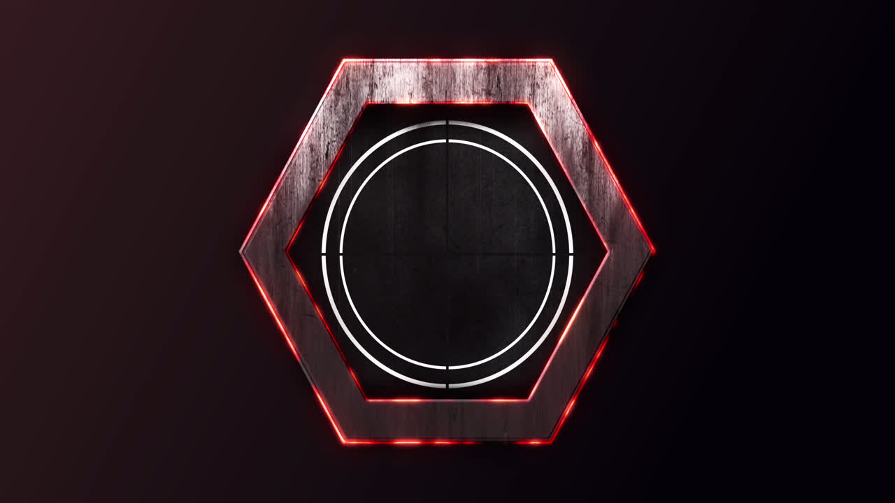 animación de la interfaz digital de cuenta atrás del círculo de espera de carga en fondo negro