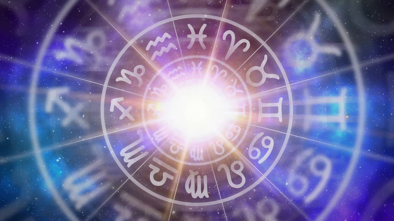 signos del zodiaco dentro del círculo del horóscopo - astrología y concepto de horóscopos