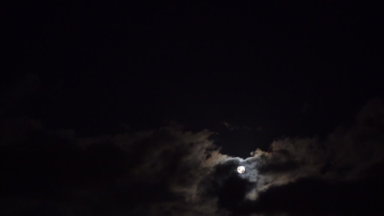 보름달과 밤하늘, 실시간