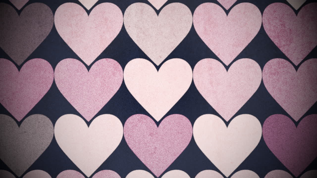 모션 다채로운 하트 패턴 3