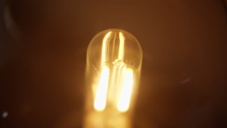 close-up bulb switching on and off