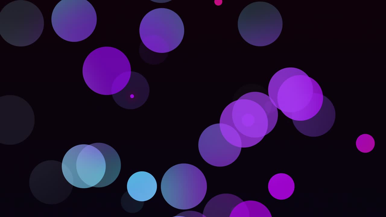 다채로운 애니메이션 원, 입자, 밝은 배경, 4k