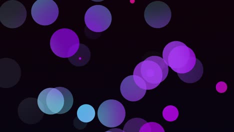 círculos animados coloridos partículas de fondo claro 4k