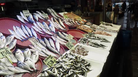 fresh fish at a turkish market