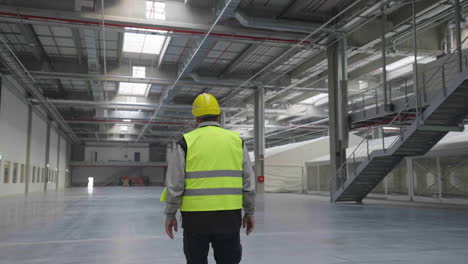 supervisor walking in empty building