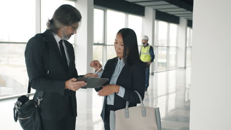 reunión de negocios en una oficina moderna