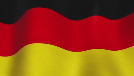deutsche flagge schwenkt hintergrundmaterial fließt - loop-video nahtlose animation
