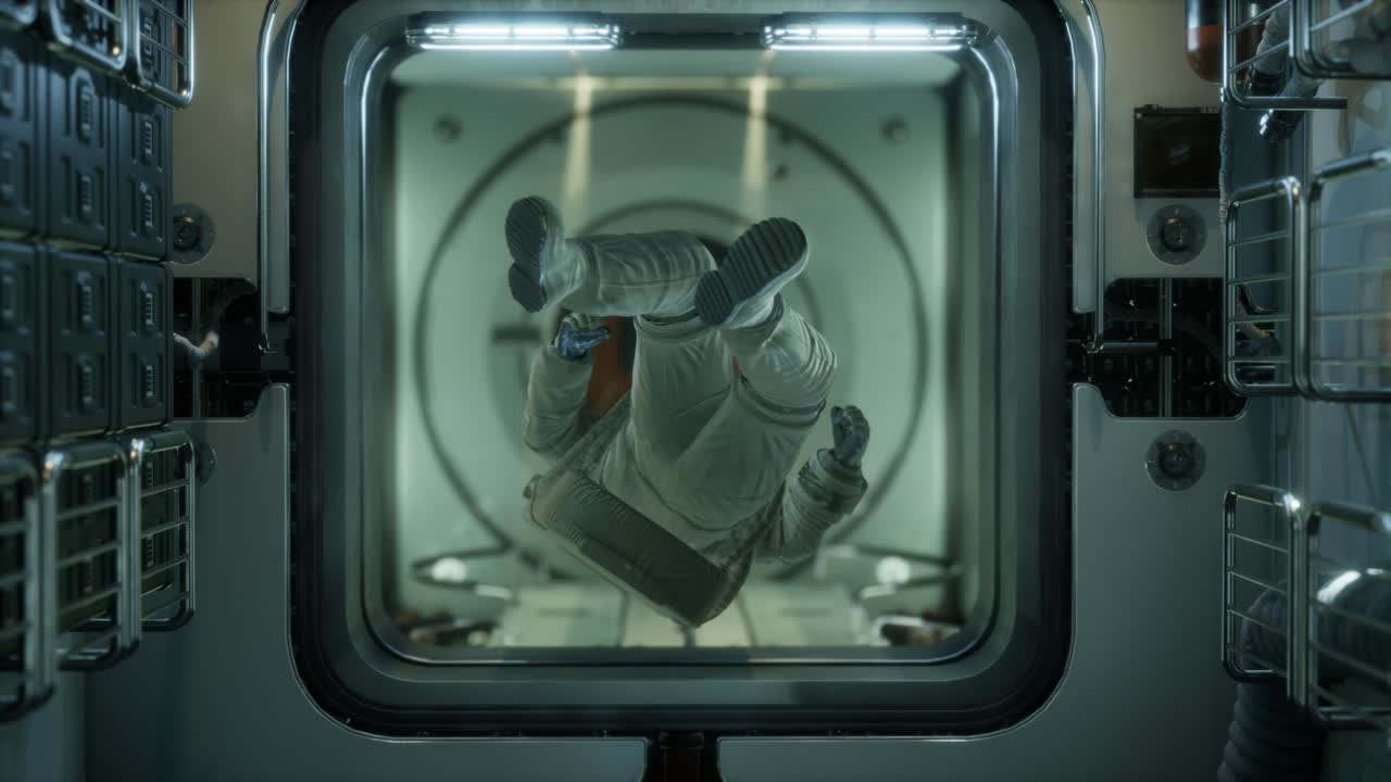 ⁇ 도 우주 정거장 안의 우주비행사