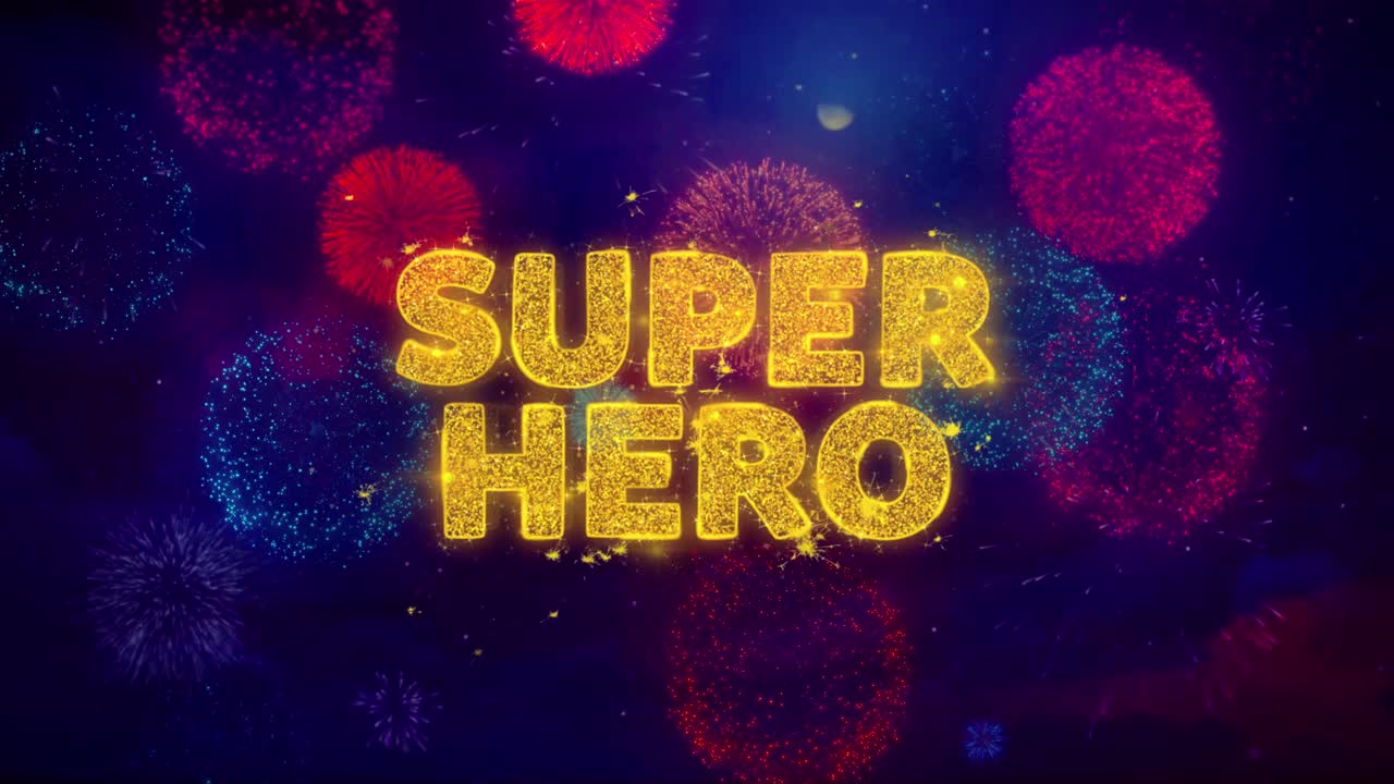 Superhero Fireworks Display