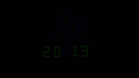 2019 led pixels logo light logo