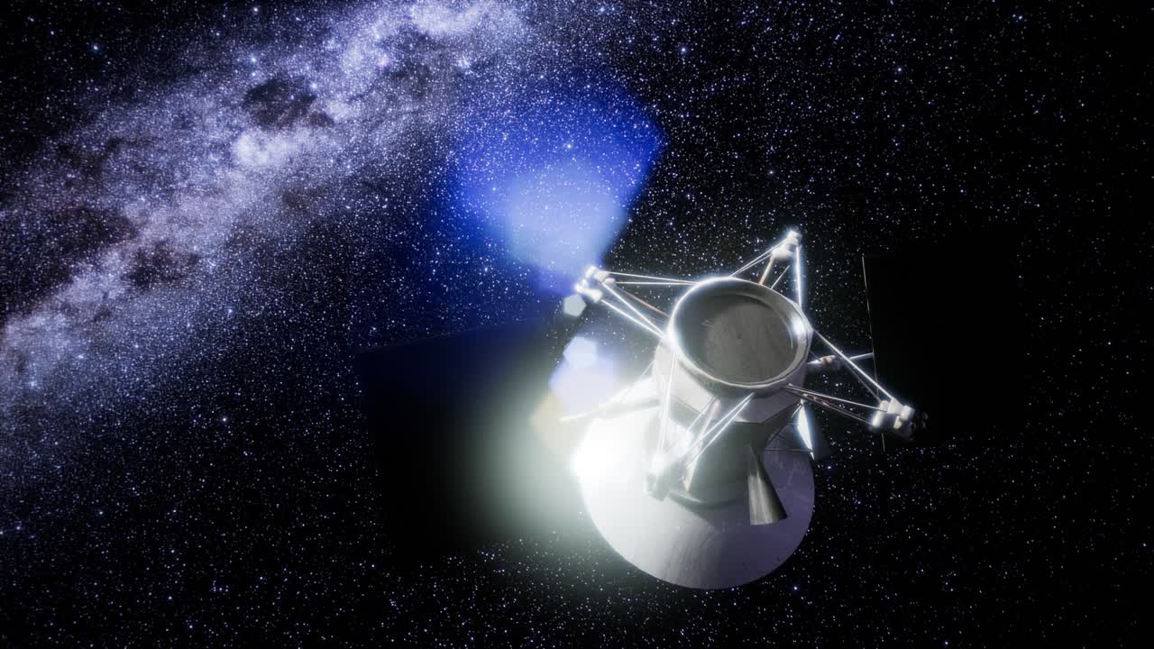 마젤란 우주선이 금성에 접근하고 있습니다.