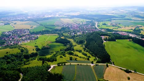 Aerial-View-Of-Baden-wurttemberg-Zollernalbkreis-Germany