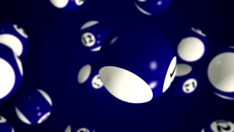 billiards ball rotating and transition with luma matte alpha channel - seamless loop - stock video