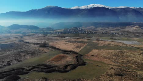 droneshot from the una sana kanton in bosnia and herzegovina