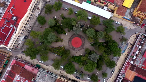 aerial view of the city of san cristobal de las casas in chiapas, mexico