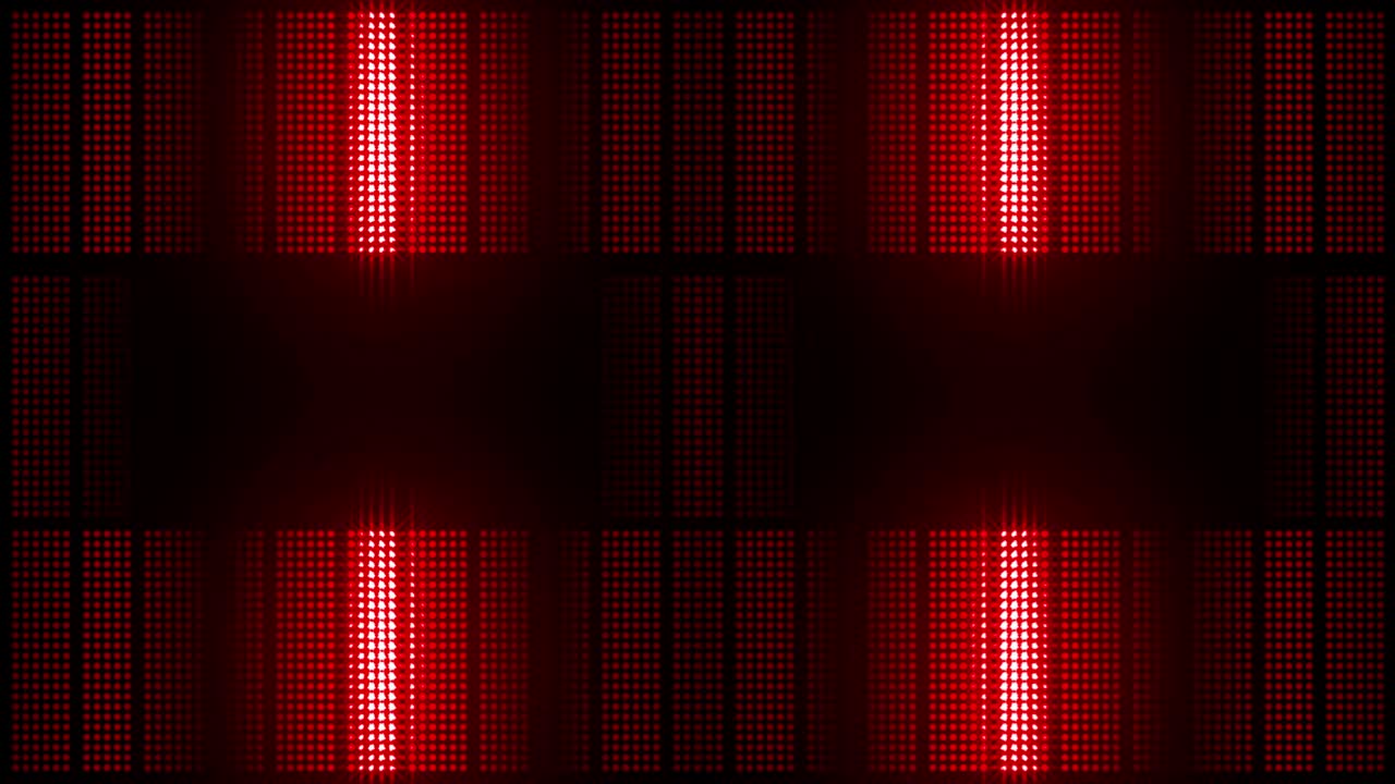 patrón de visualización con led rojo