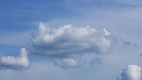 peaceful changing loop clouds