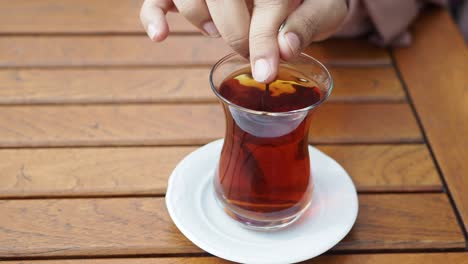 Traditional-turkish-tea-on-white-table