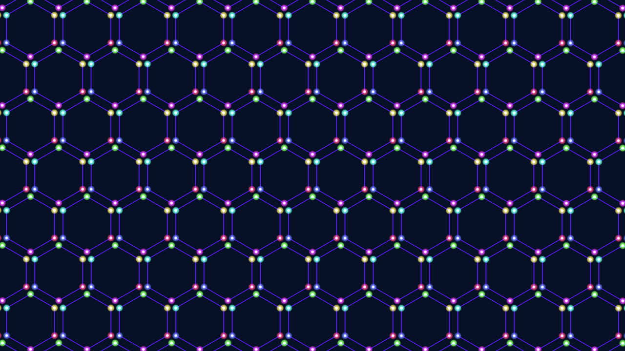 patrón de cuadrícula hexagonal en azul y púrpura