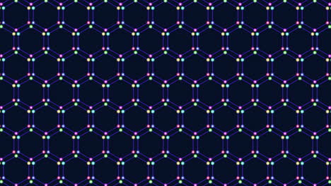 patrón de cuadrícula hexagonal en azul y púrpura