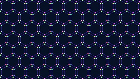 hexagonal grid pattern in blues and purples