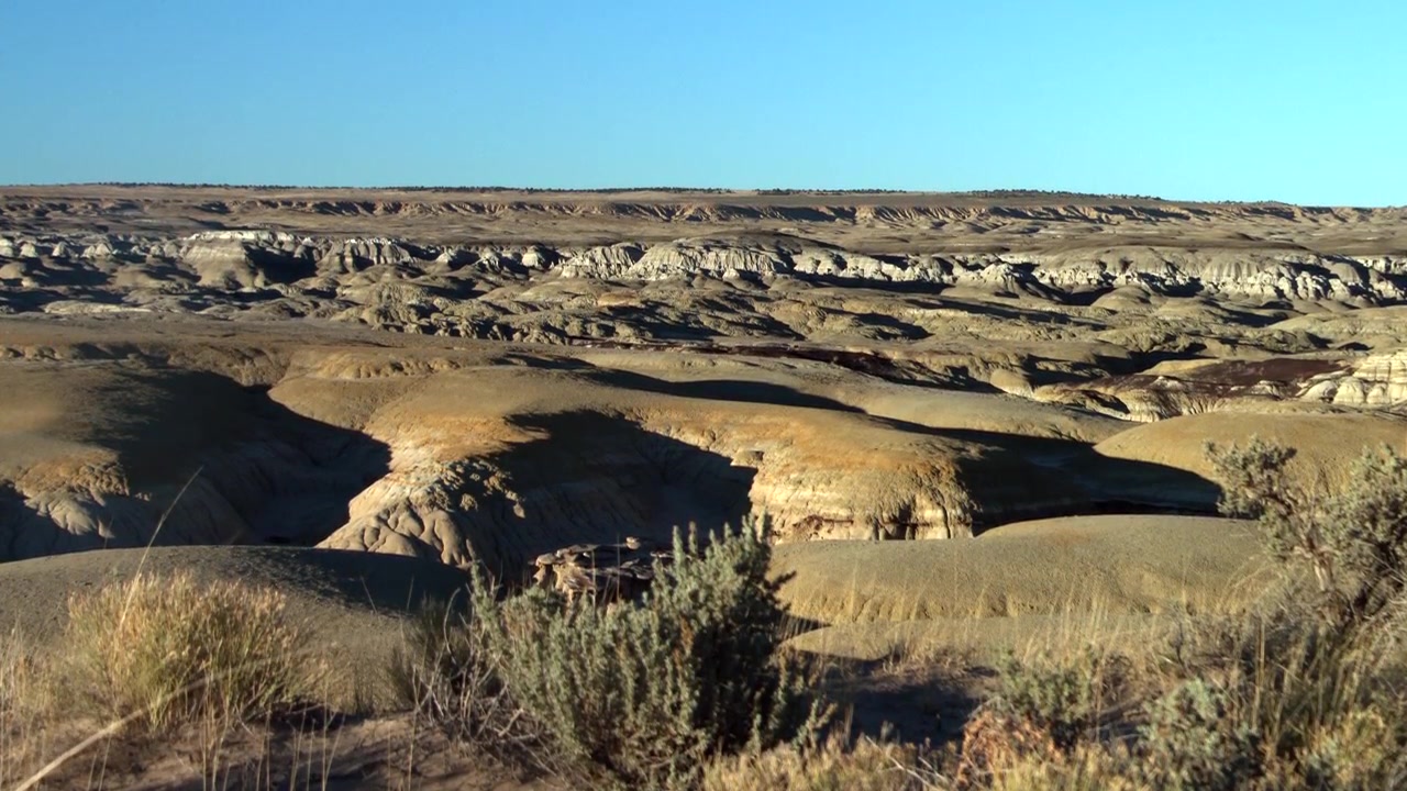 Ah Shi Sle Pah Wilderness Panorama Reveal View, Tilt op mod horisonten.