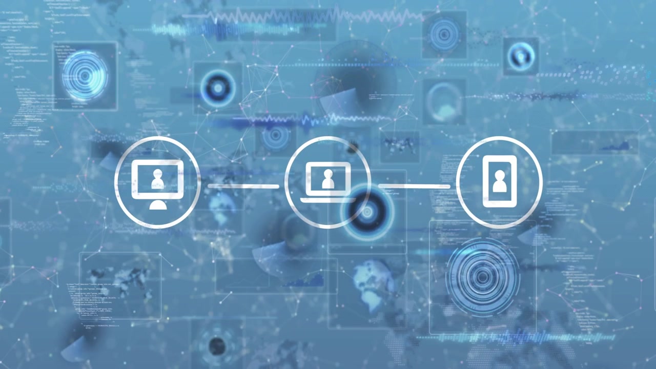Digital Network Connecting Devices with Data and Information Flow