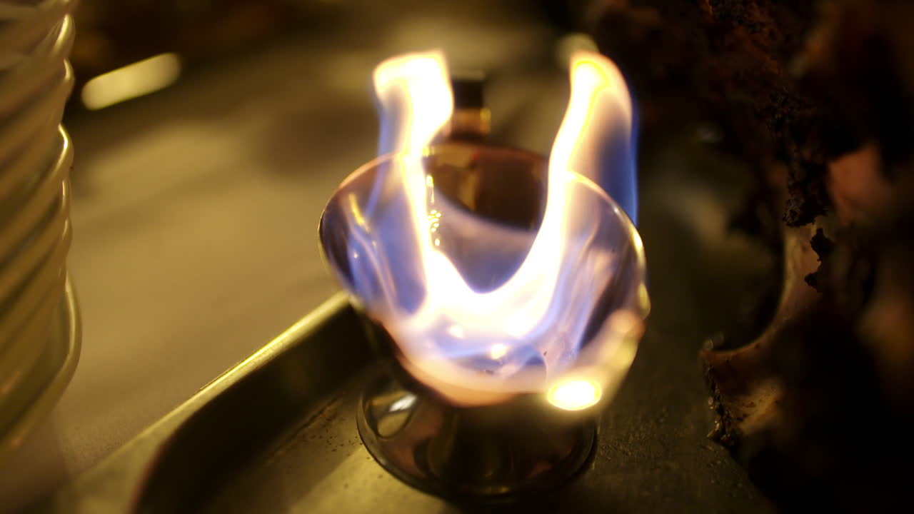 Flaming Spirit In A Sauce Pan