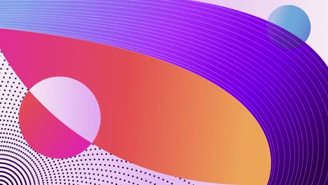 multi-colored abstract background with bent lines and dots in 4k video.