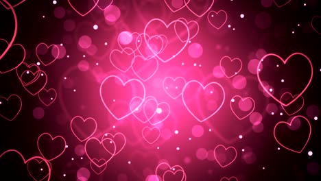 roze romantische harten