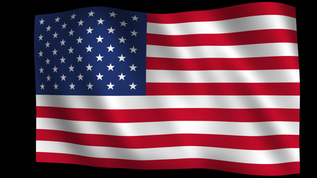 USA Amerikas flagg som vaier Animasjon