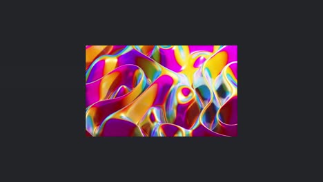 Animation-of-moving-glowing-colorful-waves-over-black-background