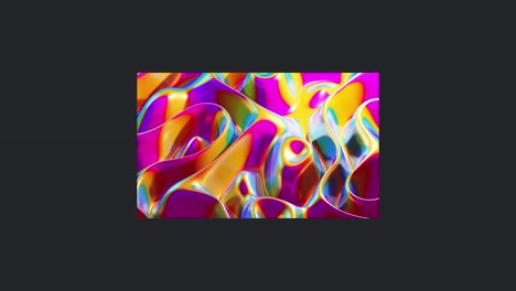 animación de ondas coloridas brillantes en movimiento sobre un fondo negro