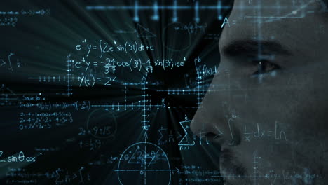 animatie van de hersenen met technologie en gegevensverwerking