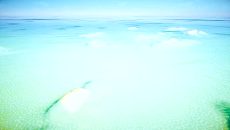 top view beach sand islands 4k