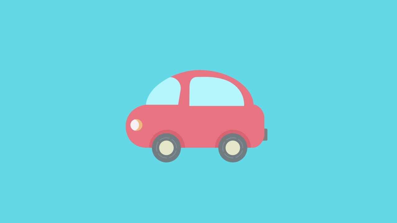 Animasi Mobil Lucu Melaju
