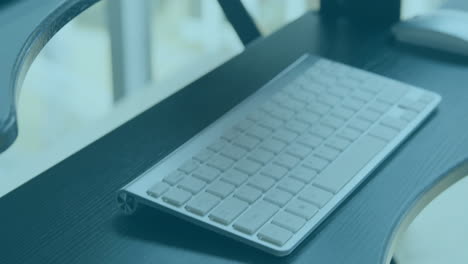 Animation of binary coding over office