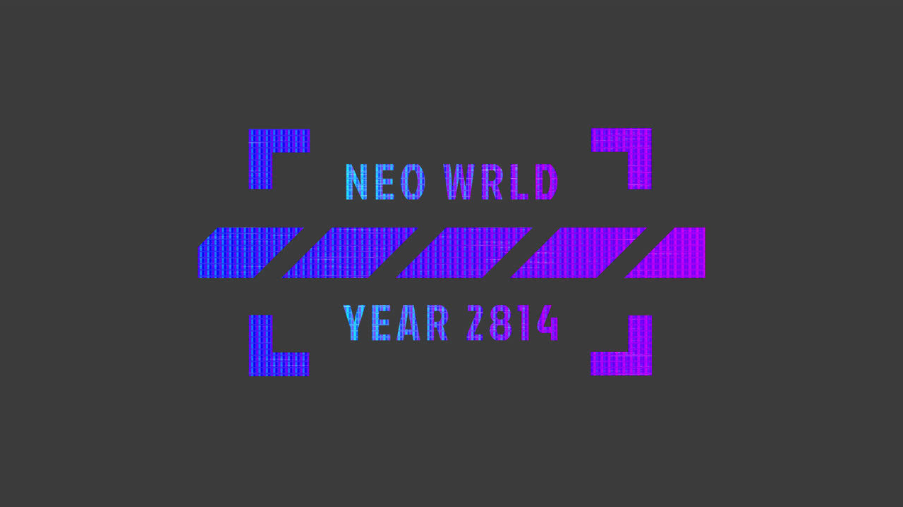 Neon Futuristic Text