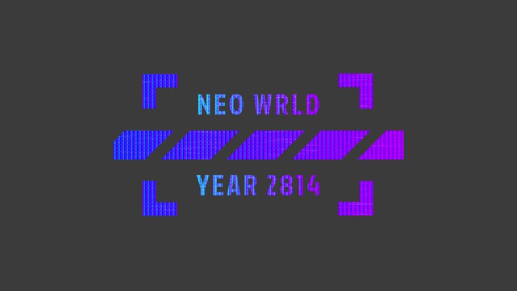 Neon Futuristic Text