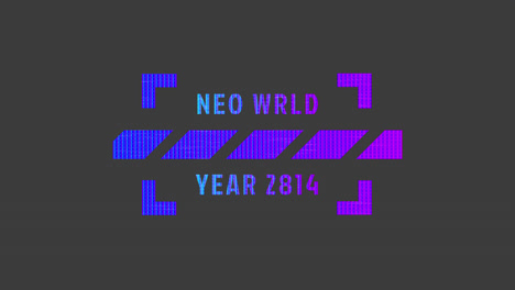 neon futuristic text