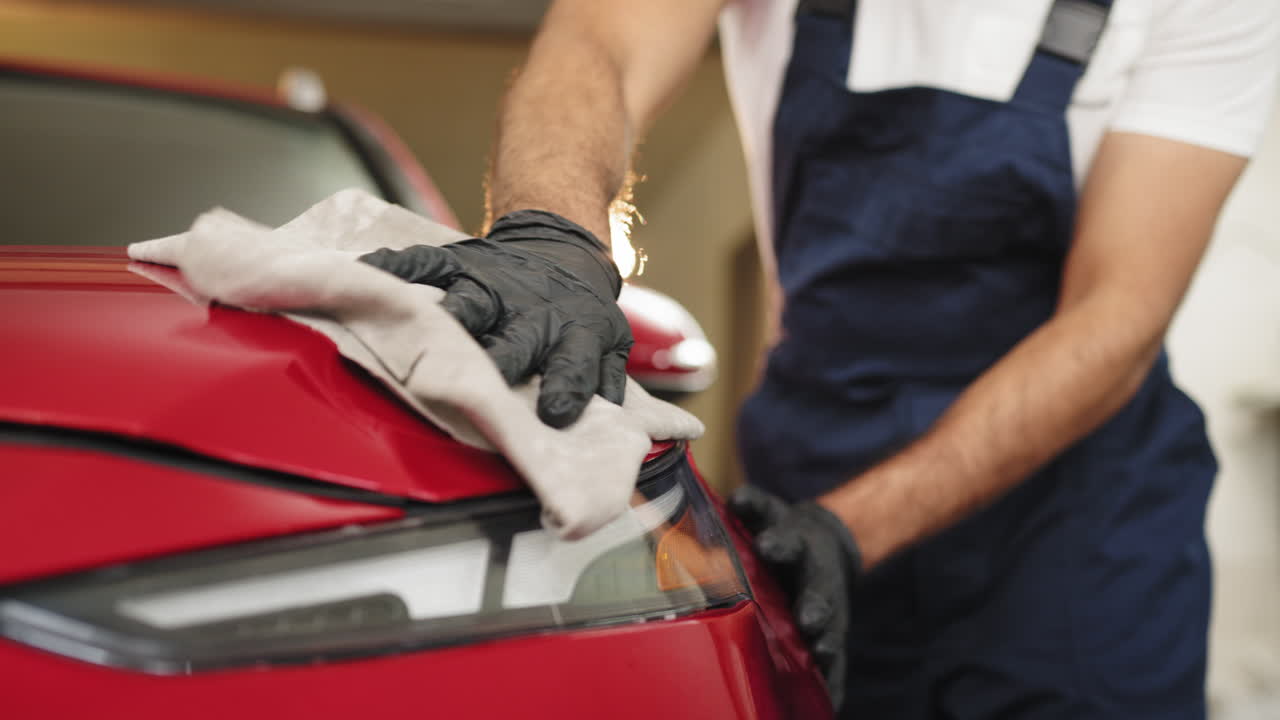 proceso de detallado de automóviles