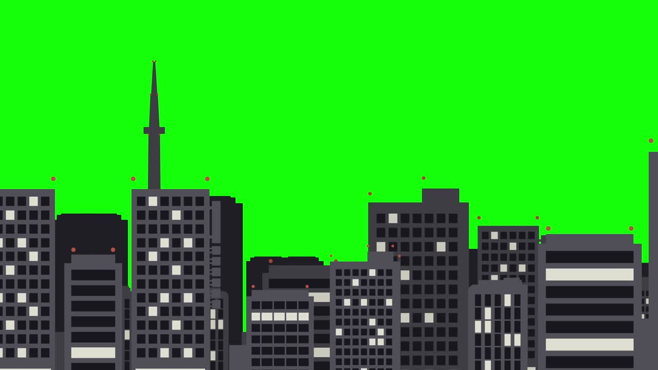 Compositing Chroma Key urbano a scorrimento laterale