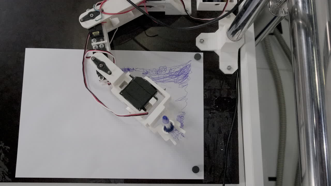 dibujo del brazo del robot