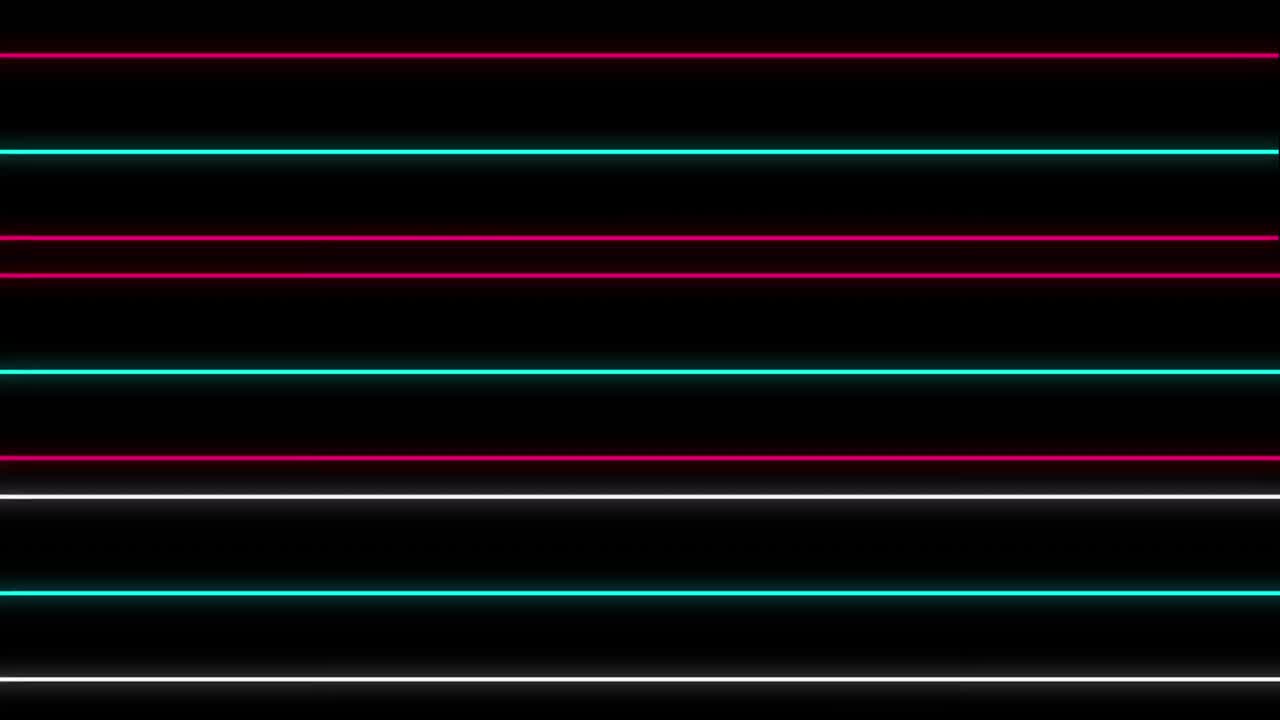 Geometric shapes on black background