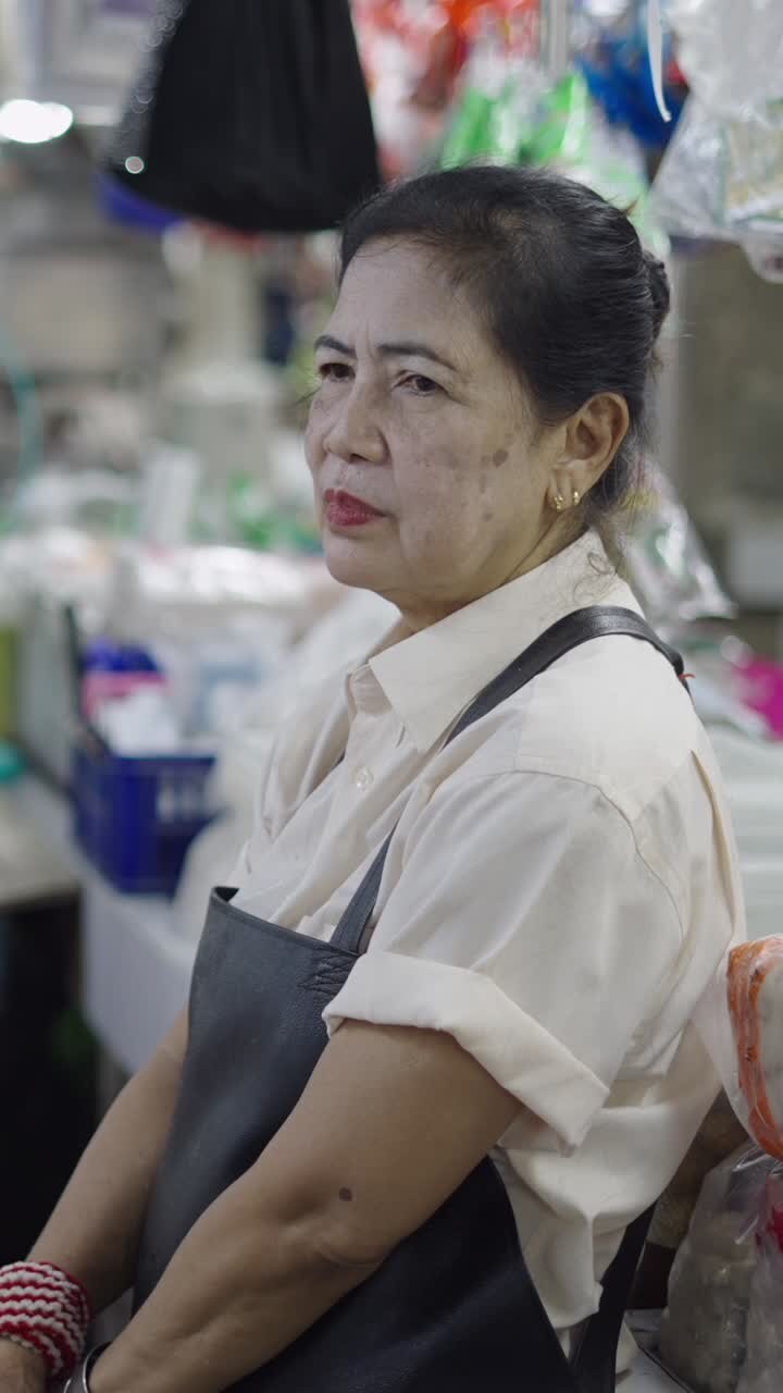Images of a woman in an apron