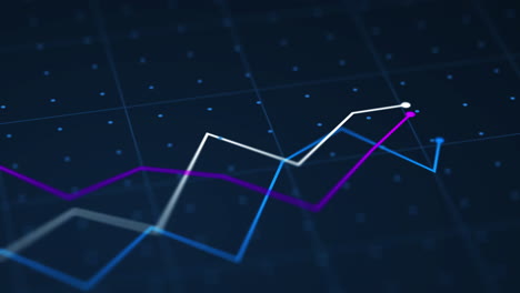 data chart with lines