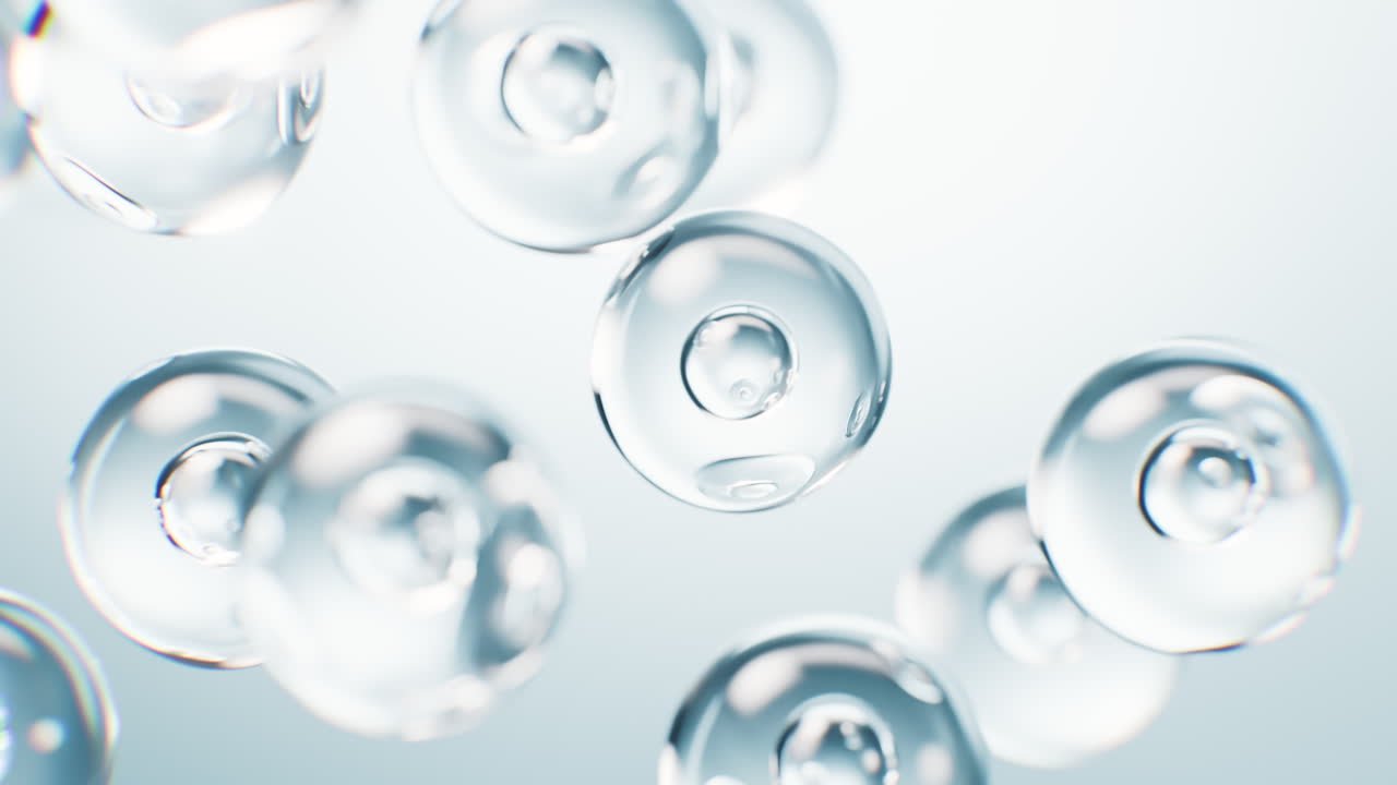 Transparent blue cells background, 3d rendering