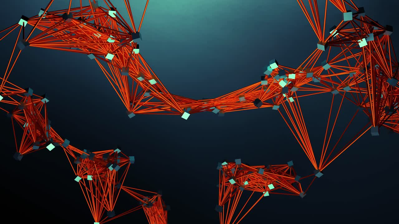 red geométrica 3d abstracta