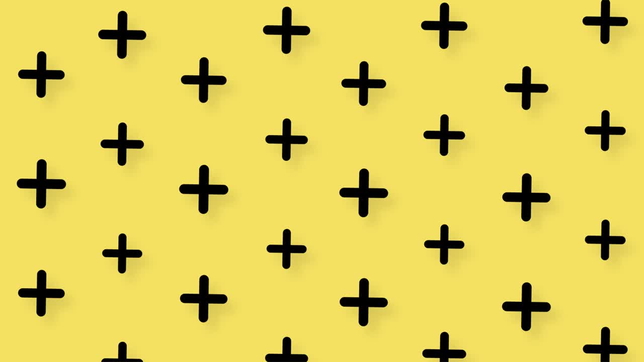 patrón de formas geométricas negras en estilo retro, memphis 80s 90s. fondo abstracto vintage animado. diseño de arte pop sin costuras. movimiento de video 4k