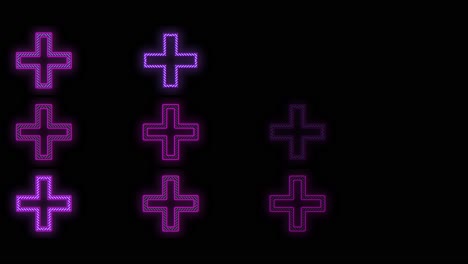 neon purple crosses pattern